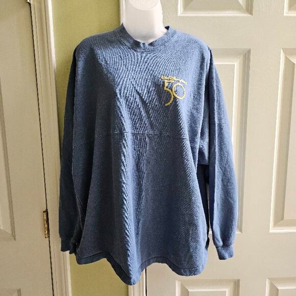 Walt Disney World 50th Anniversary EARidescent Shimmer Spirit Jersey Size Large - Picture 2 of 11